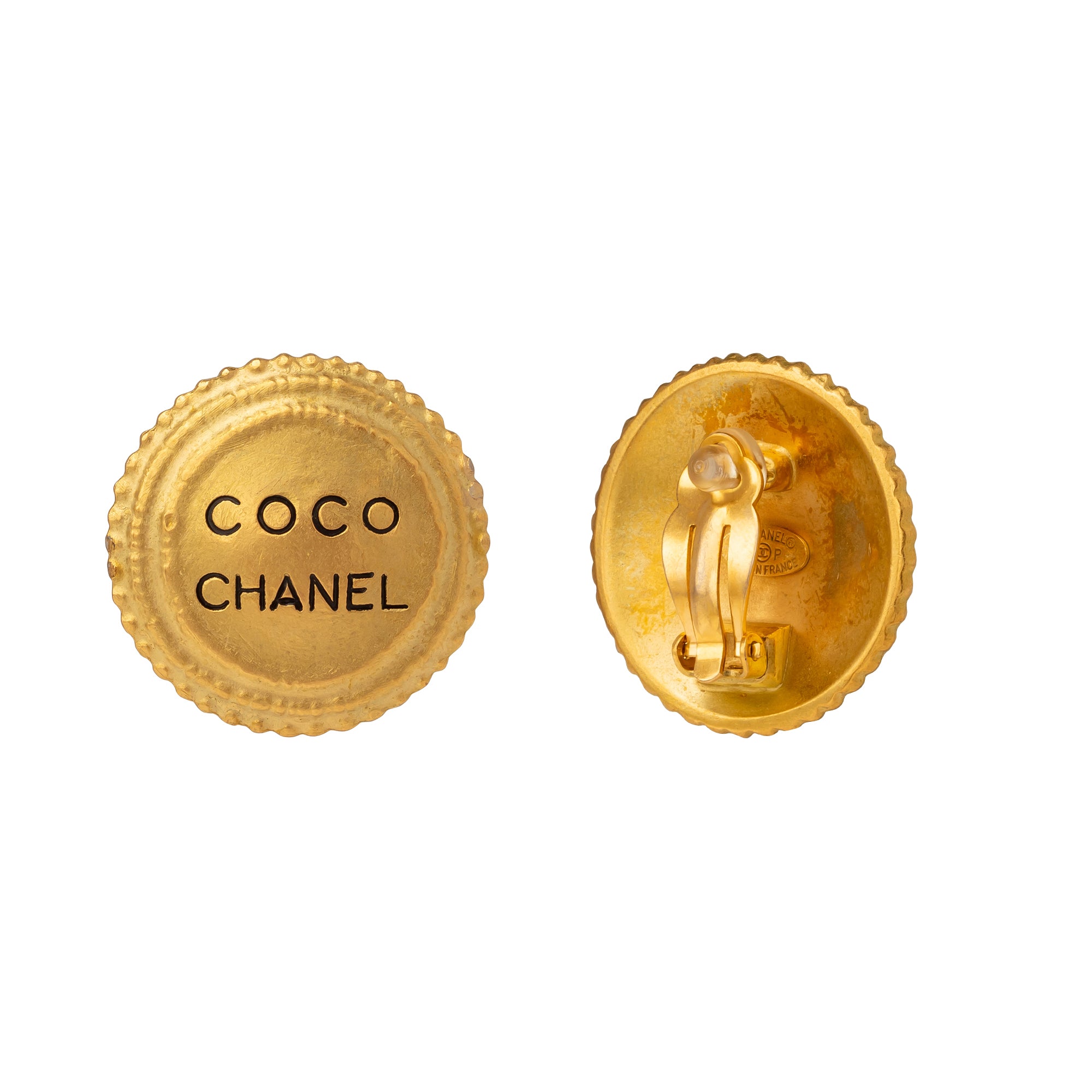 Antique & Vintage Jewelry Chanel Beaded Border Coco Chanel Earrings - Broken English Jewelry