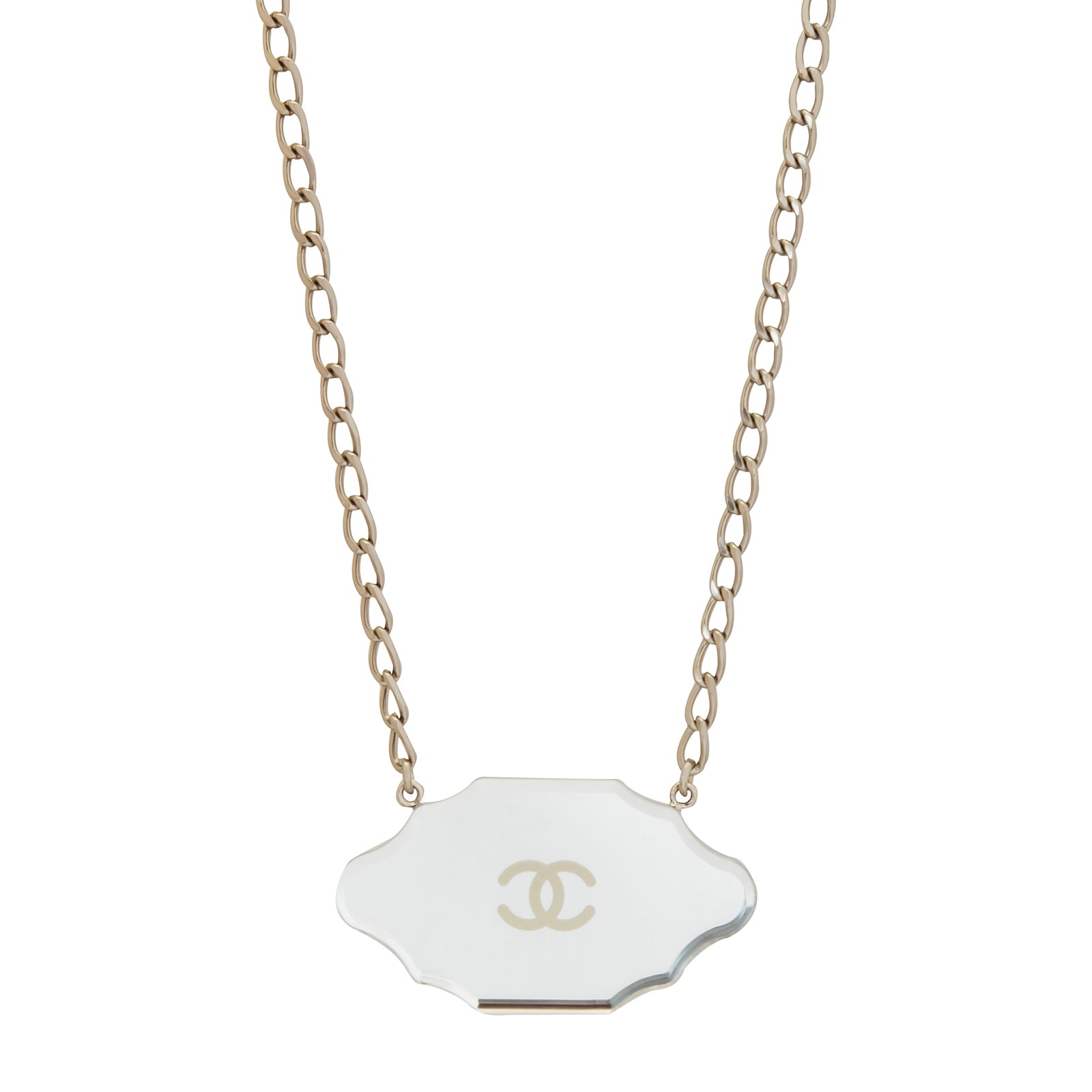 CHANEL, Jewelry, Chanel Vintage Logo Id Dog Tag Charm