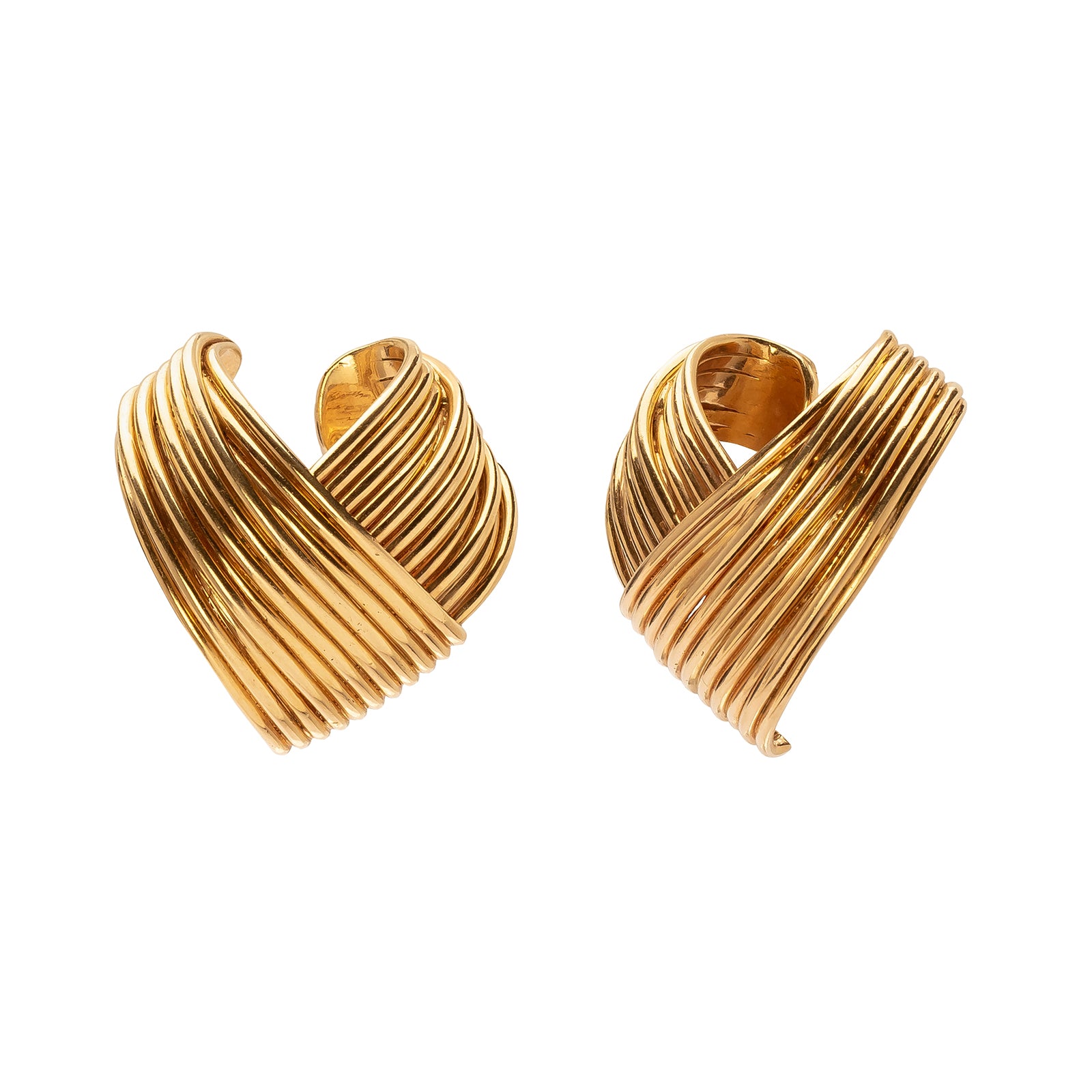 Antique & Vintage Jewelry Clip On Wrap Earrings - Earrings - Broken English Jewelry