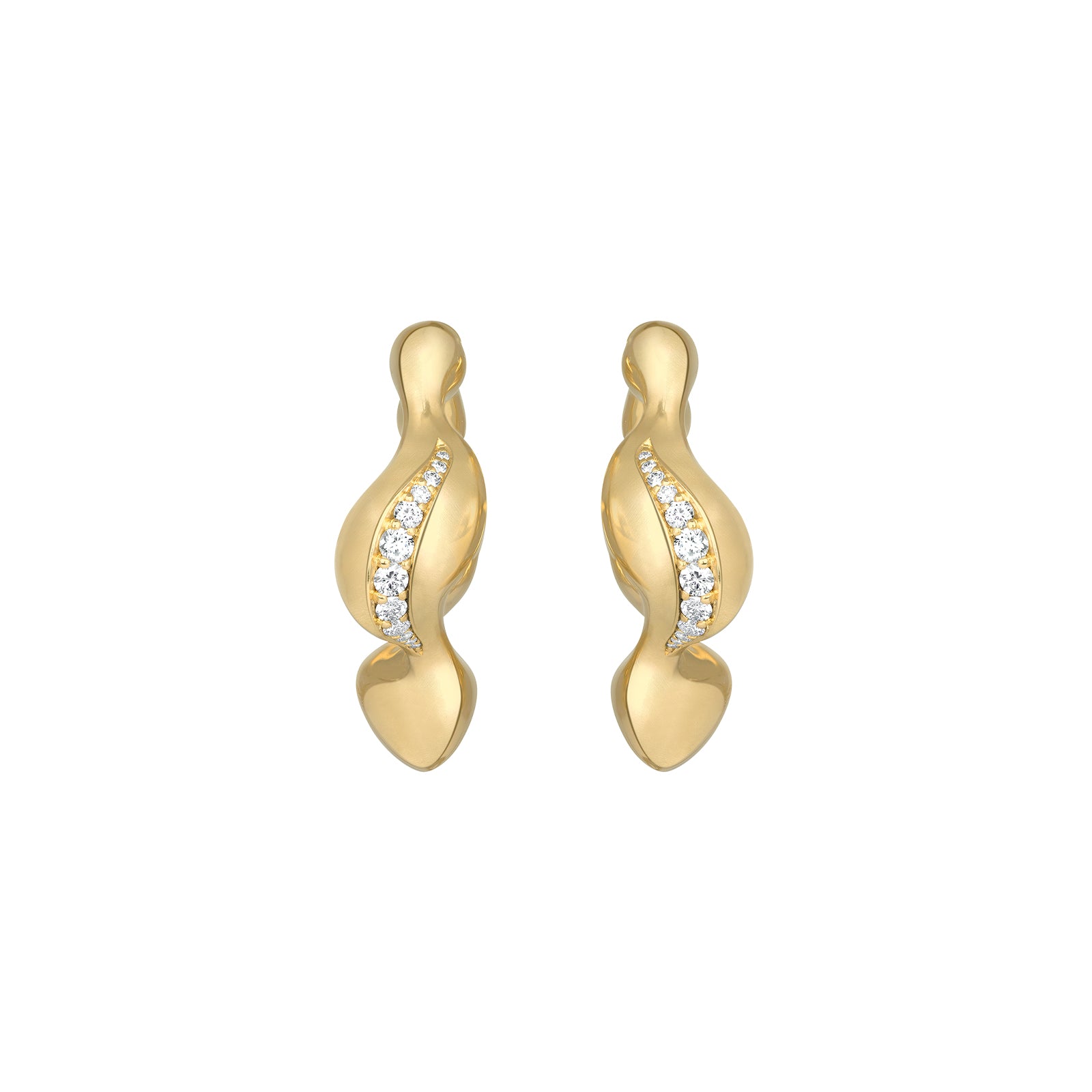 VRAM Cayrn Diamond Hoops - Earrings - Broken English Jewelry