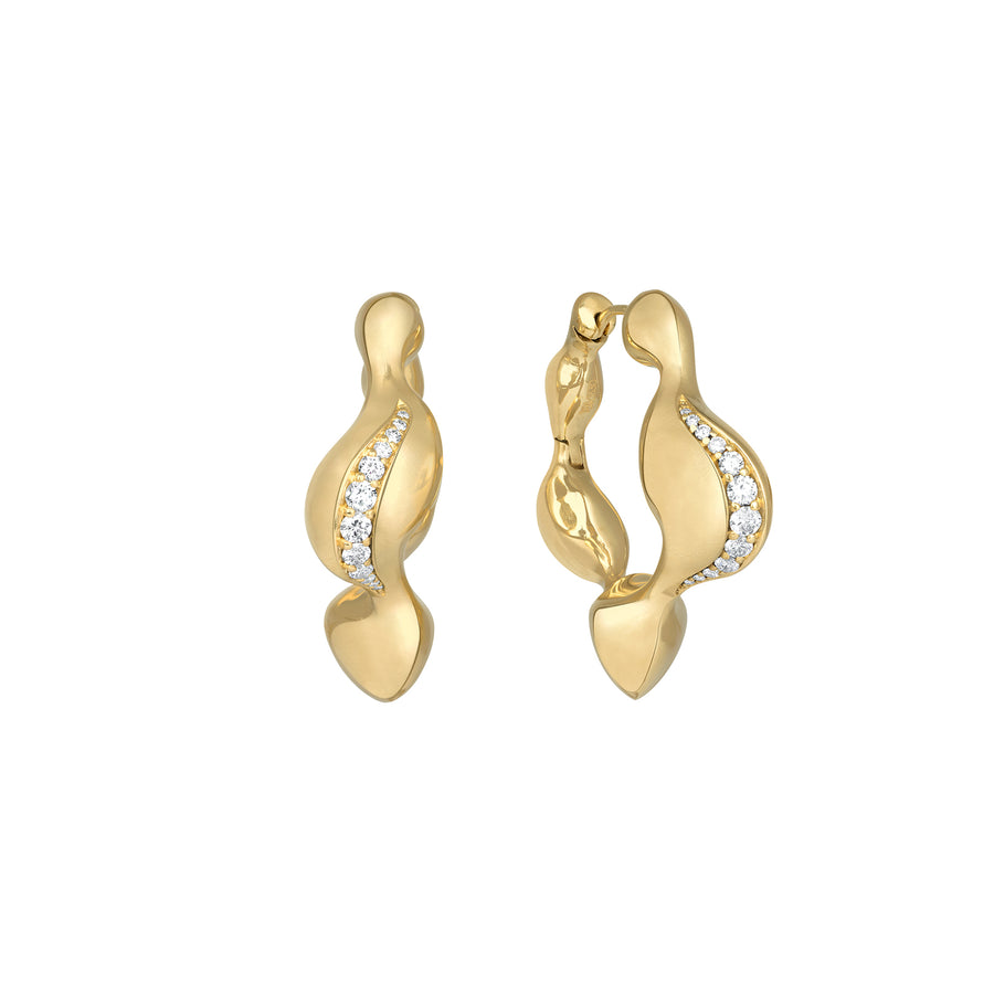 VRAM Cayrn Diamond Hoops - Earrings - Broken English Jewelry