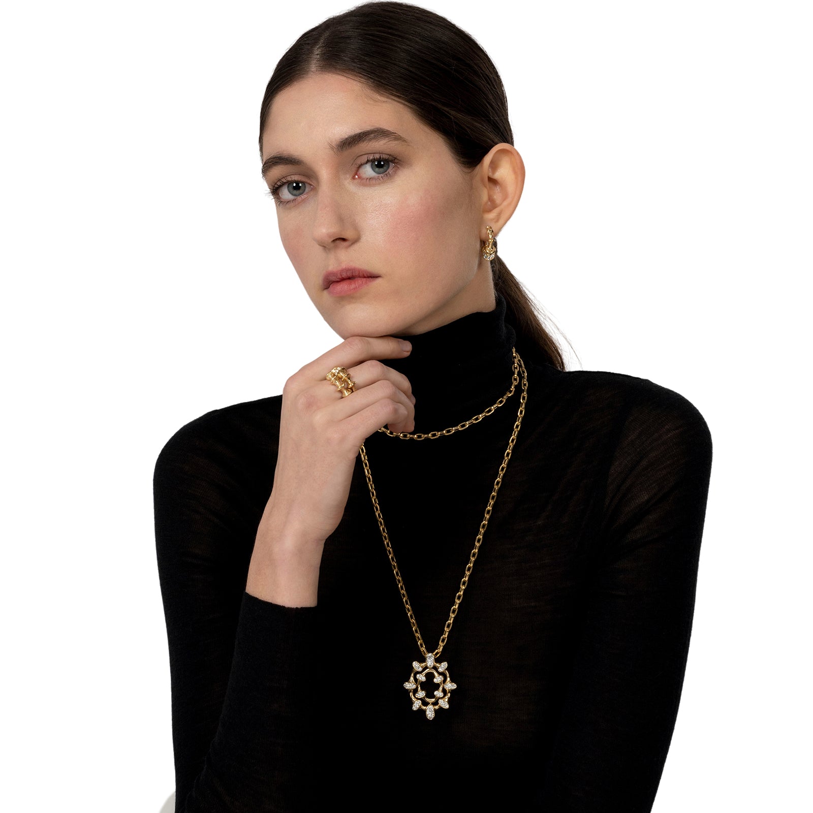 VRAM Chrona Diamond Pendant Necklace - Necklaces - Broken English Jewelry