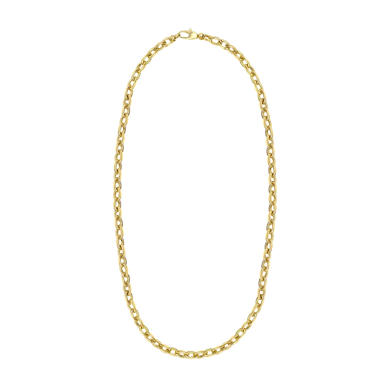VRAM Short Graduated Oval Lynk Chain - 16" - Necklaces - Broken English Jewelry