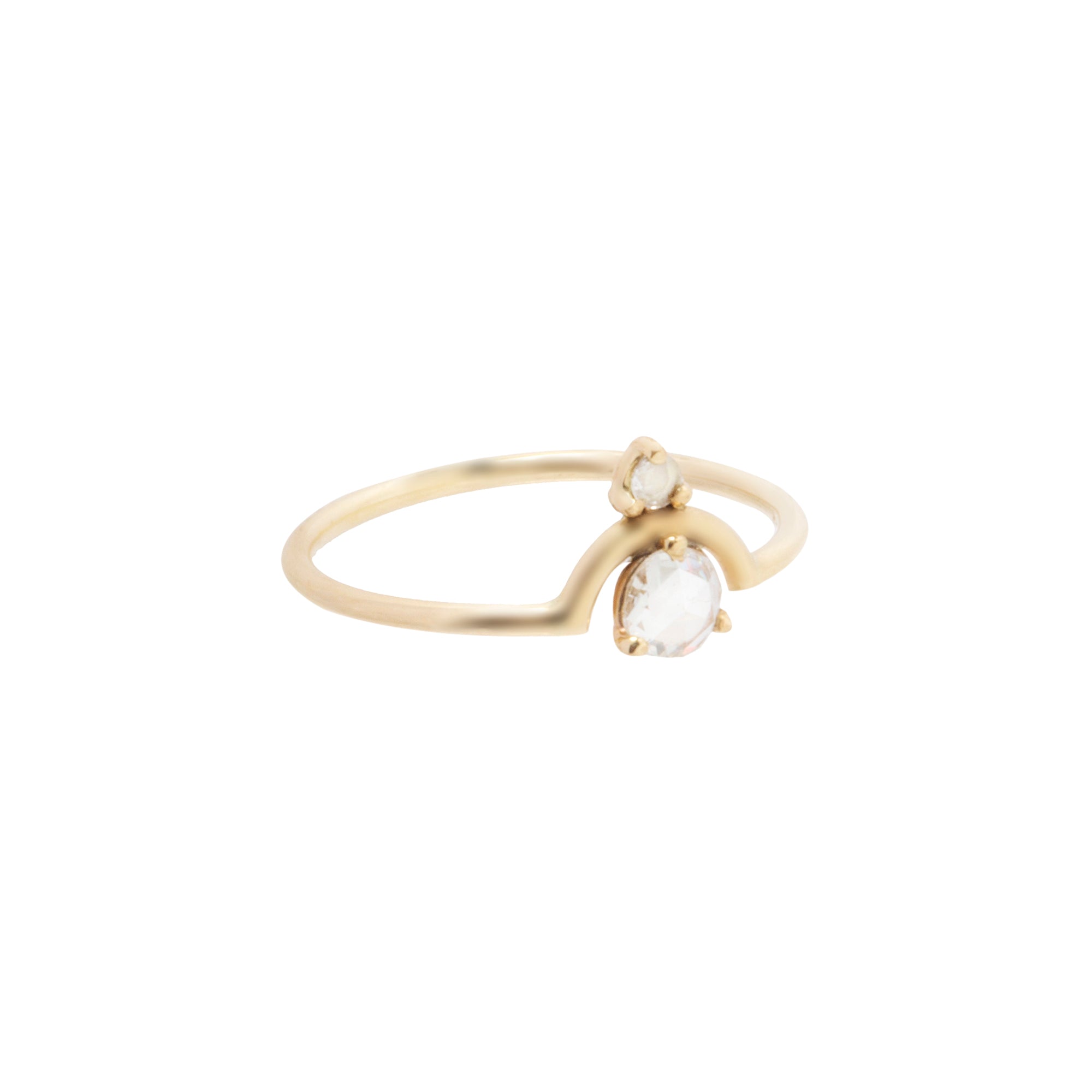 WWAKE Nestled Diamond Ring - Broken English Jewelry