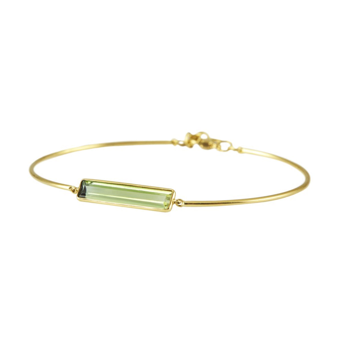 YI Collection Green Tourmaline Bracelet - Broken English Jewelry