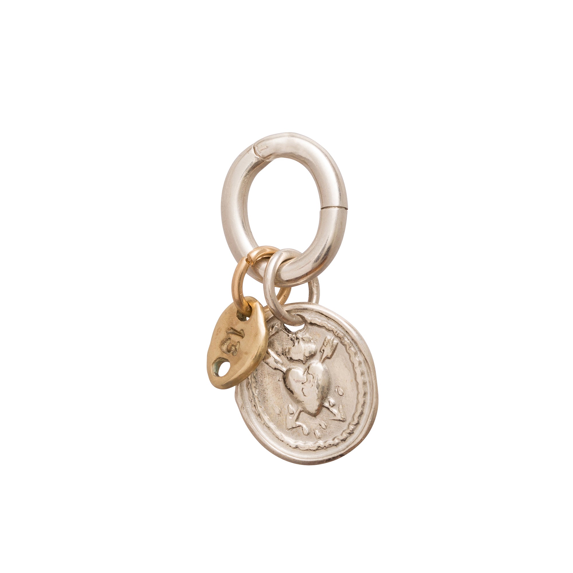 James Colarusso Small 13 Pendant - Rose Gold - Broken English Jewelry