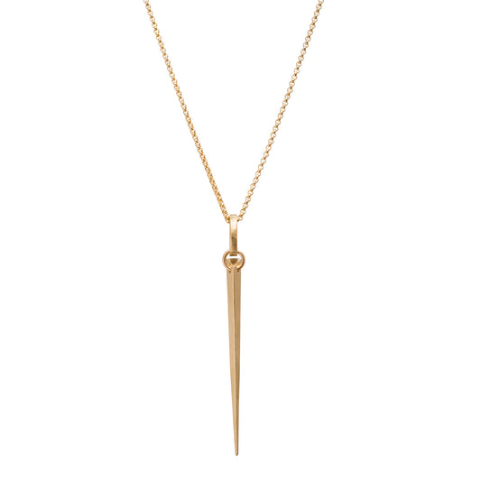 Large Spike Pendant - Yellow Gold - Main Img