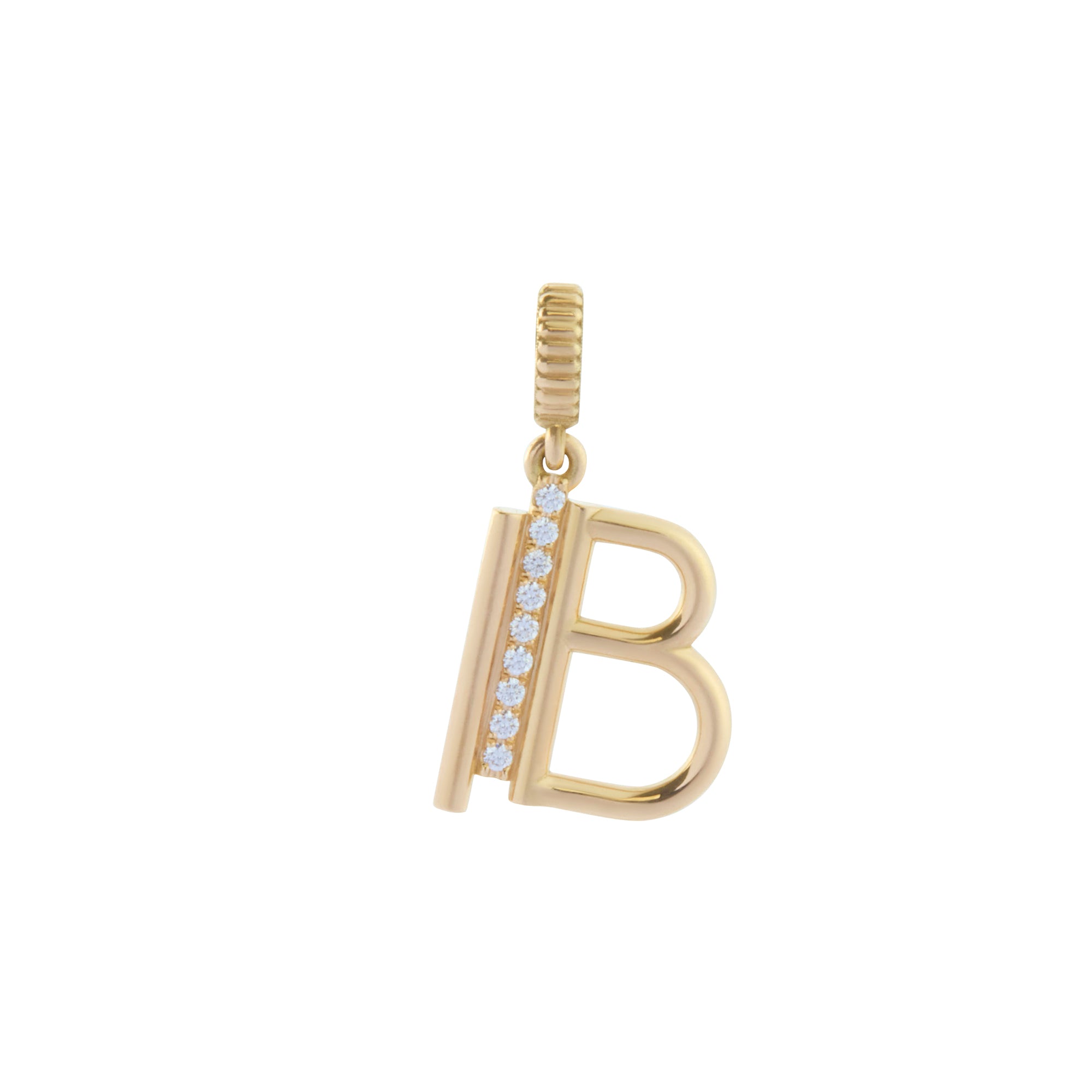 Alpha Edge Letter "B" Charm