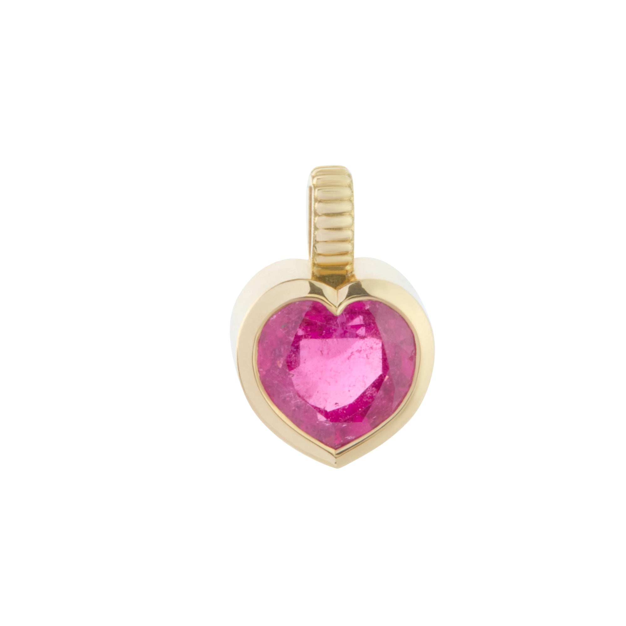 Pink Tourmaline Coup De Coeur Heart Charm