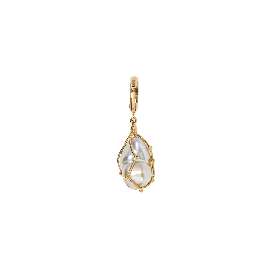 Milamore Kintsugi White Pearl Charm - Charms & Pendants - Broken English Jewelry