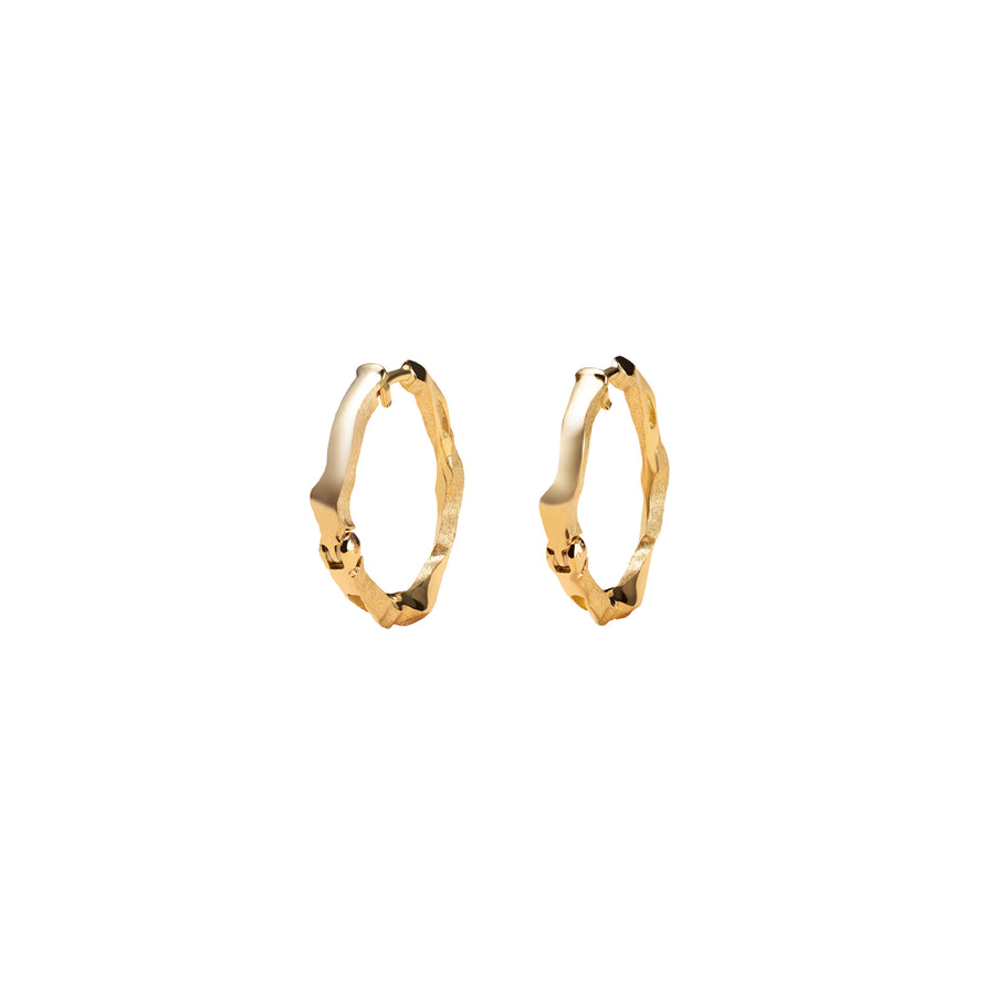 Milamore Small Kintsugi EN Hoops - Earrings - Broken English Jewelry