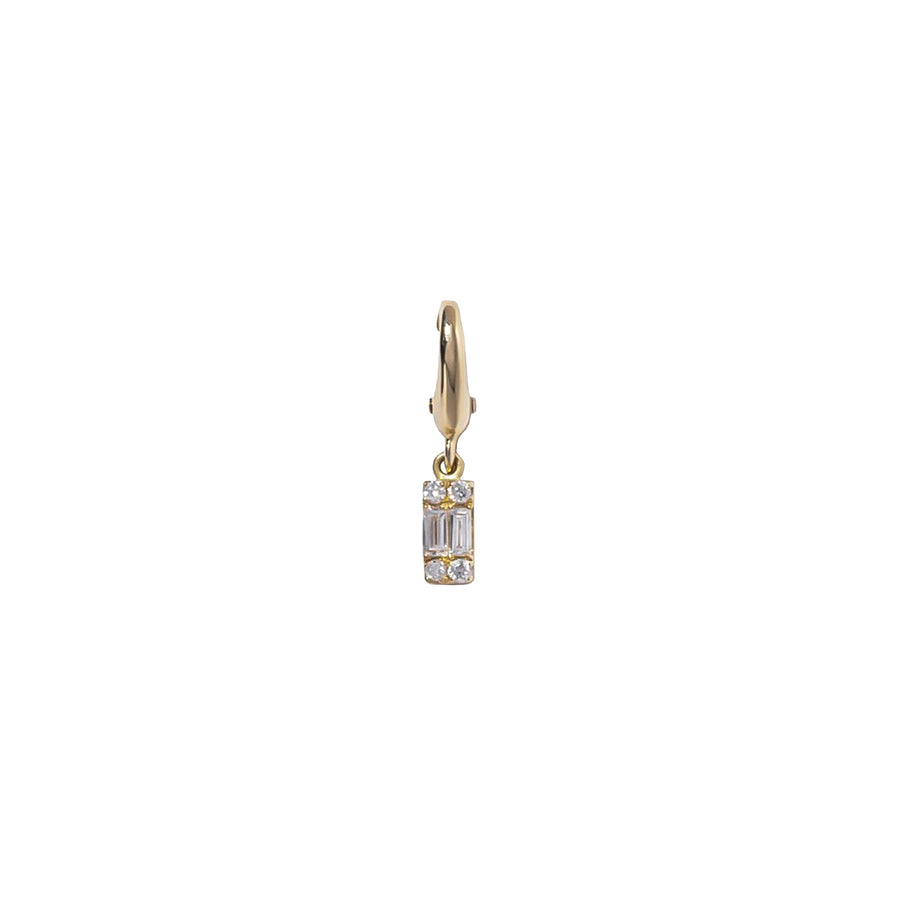 Milamore Baguette Diamond Charm  - Charms & Pendants - Broken English Jewelry