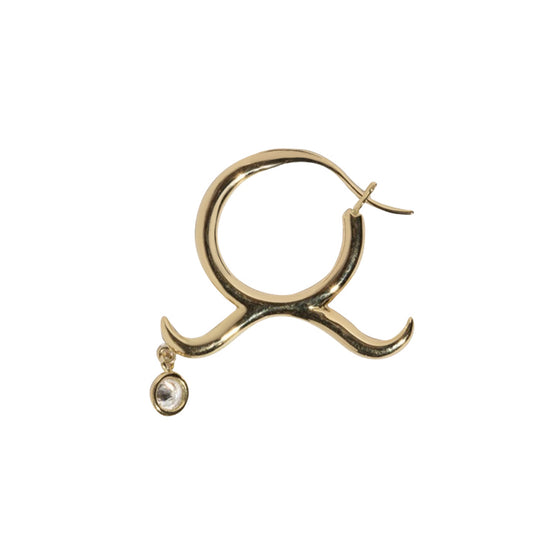 Taurus Zodiac Earring - Yellow Gold - Main Img