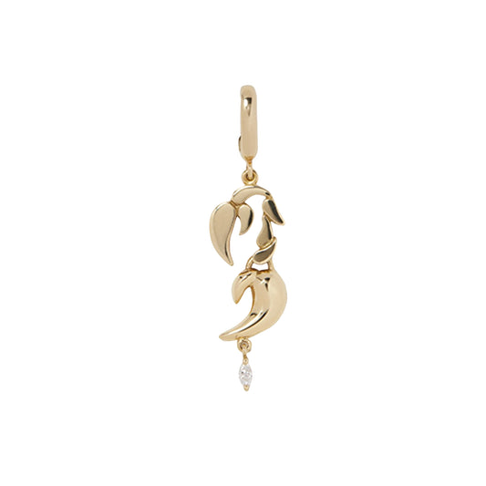 Cancer Diamond Zodiac Charm - Yellow Gold - Main Img