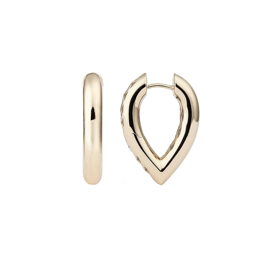 Medium Drop Link Earrings - Yellow Gold - Main Img