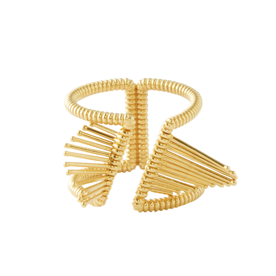 Peruffo Wings Slide Ring - Rings - Broken English Jewelry front view
