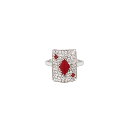 Pinkie
Honneur Ring -  White Gold - Main Img