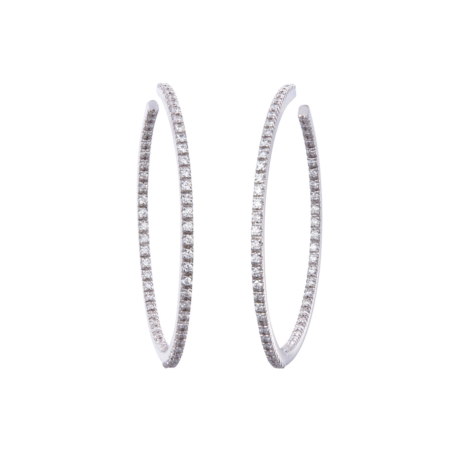Sidney Garber Small Diamond Perfect Hoop Earrings - Earrings - Broken English Jewelry