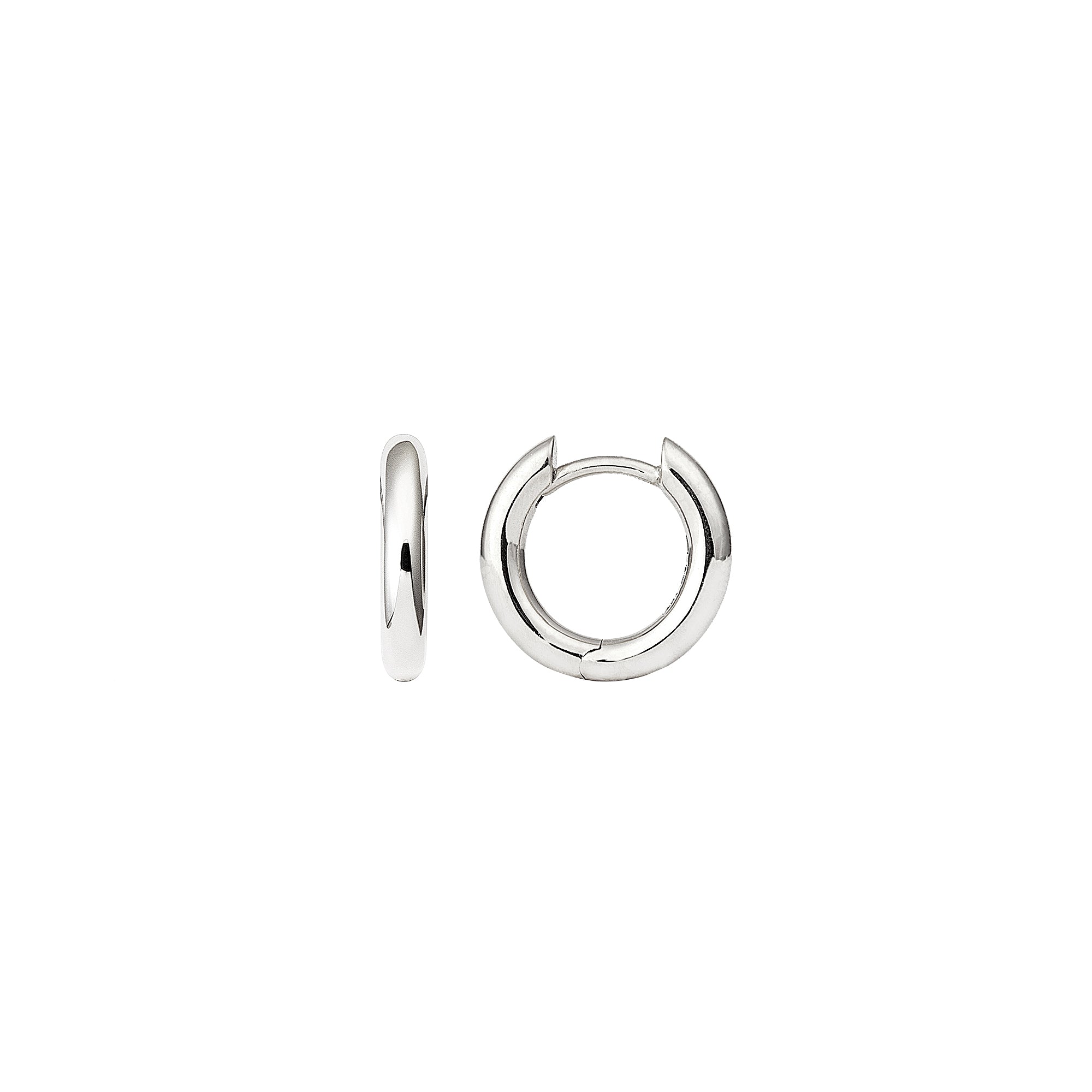 Mini Absolute Creoles Earrings in 18K White Gold