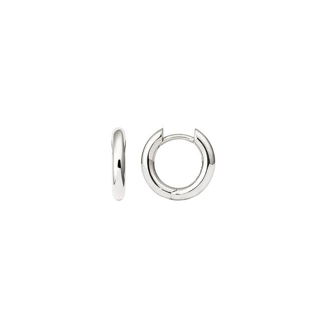 Mini Absolute Creoles Earrings in 18K White Gold