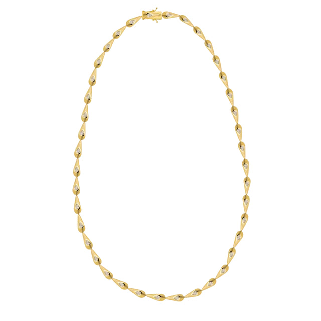 Thin Diamond Roma Necklace