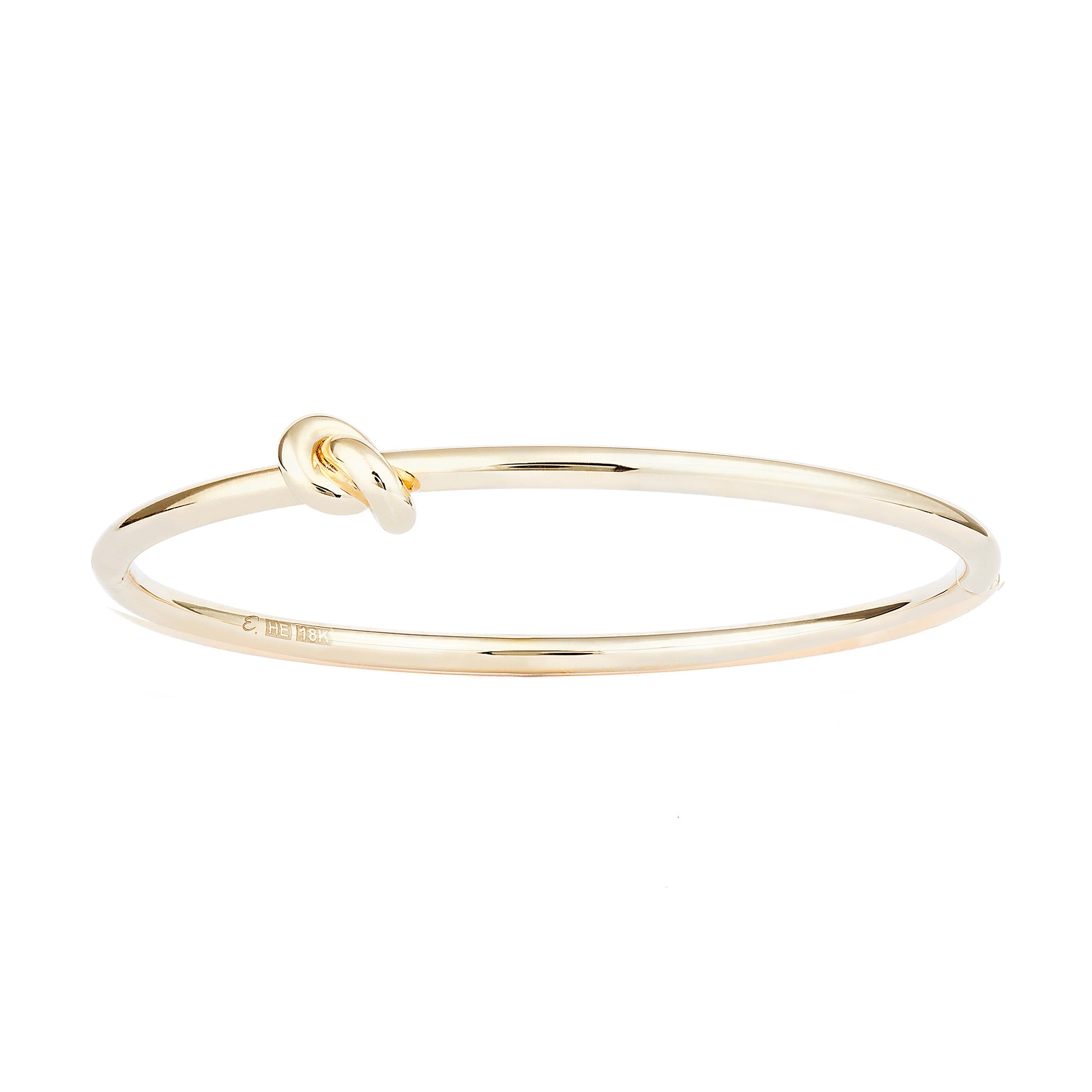 Engelbert The Small Legacy Knot Bangle - Yellow Gold- Broken English Jewelry front view