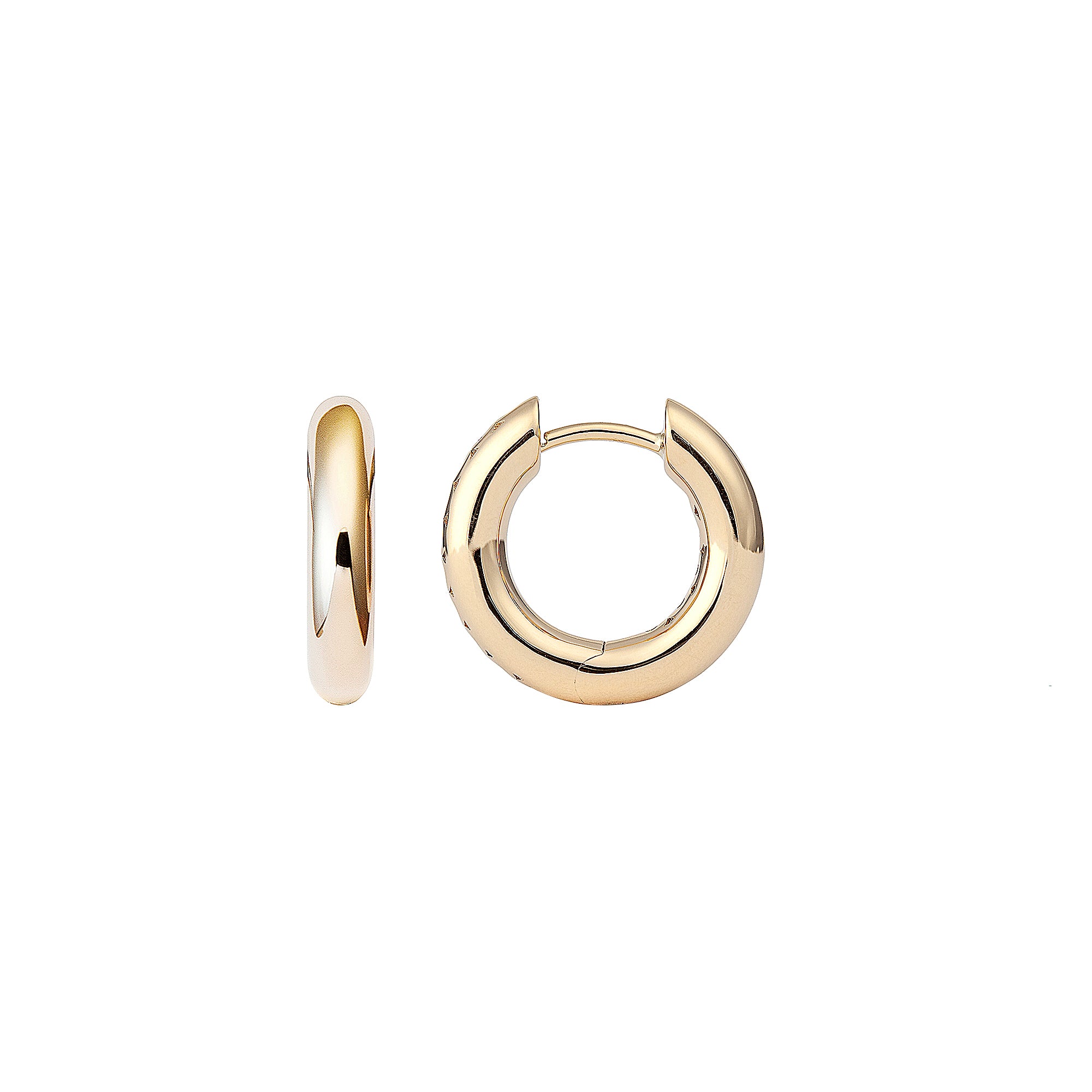 Small Absolute Creoles in 18K Yellow Gold