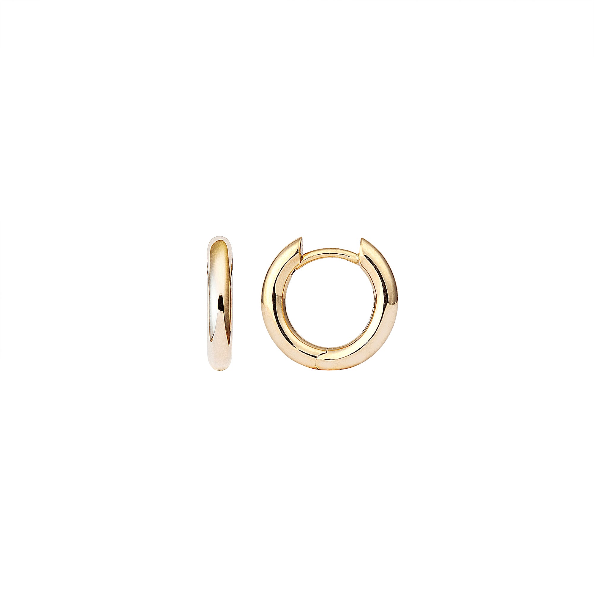 Mini Absolute Creoles in 18K Yellow Gold