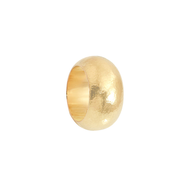 Hand Hammered Wide Band Ring