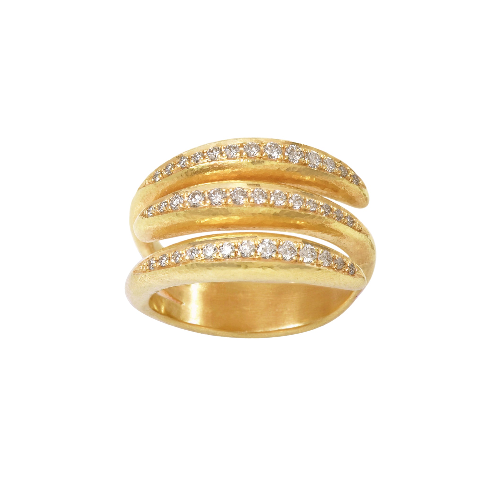 Diamond Triple Row Ring