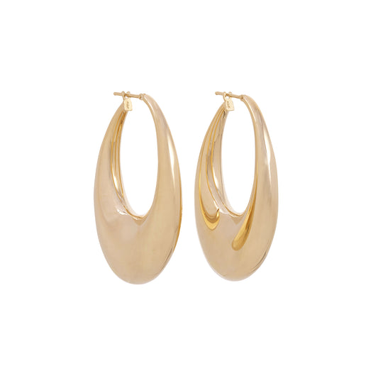 Carine Puffy Hoop Earrings - Main Img