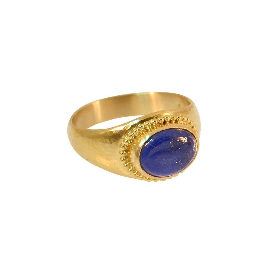 Lalaounis Lapis Hellenistic Ring - Rings - Broken English Jewelry side view