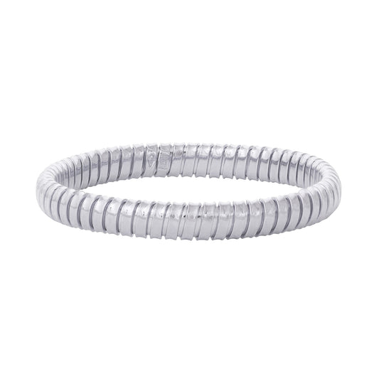 Single Band Rolling Bracelet - 7.5mm White Gold - Main Img