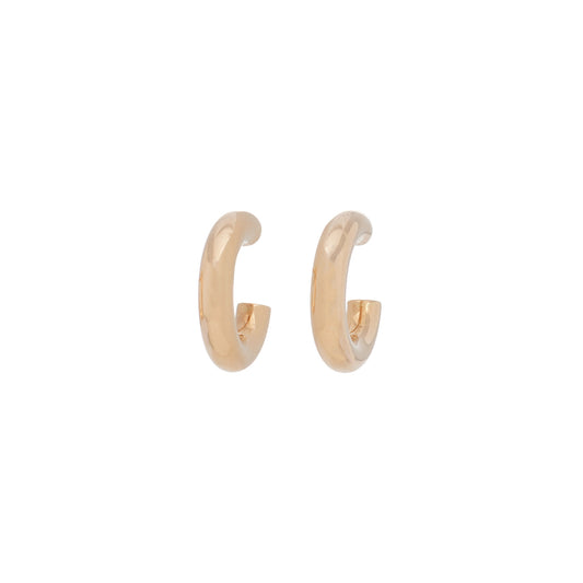 Mallory Hoop Earrings - Yellow Gold - Main Img