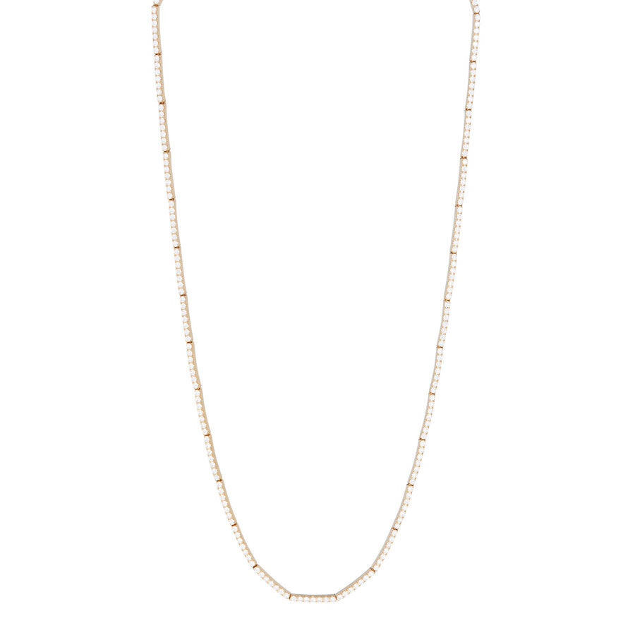 Sidney Garber Full Diamond Thin Necklace - Necklaces - Broken English Jewelry