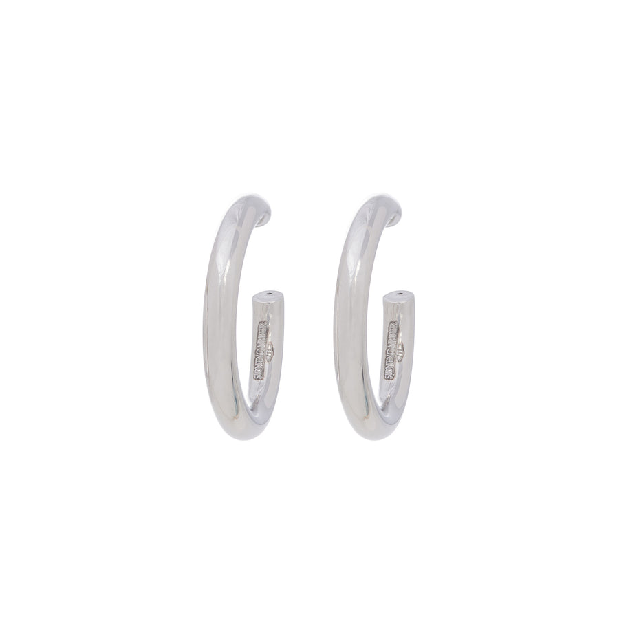 Sidney Garber Mallory Hoop Earrings - White Gold - Earrings