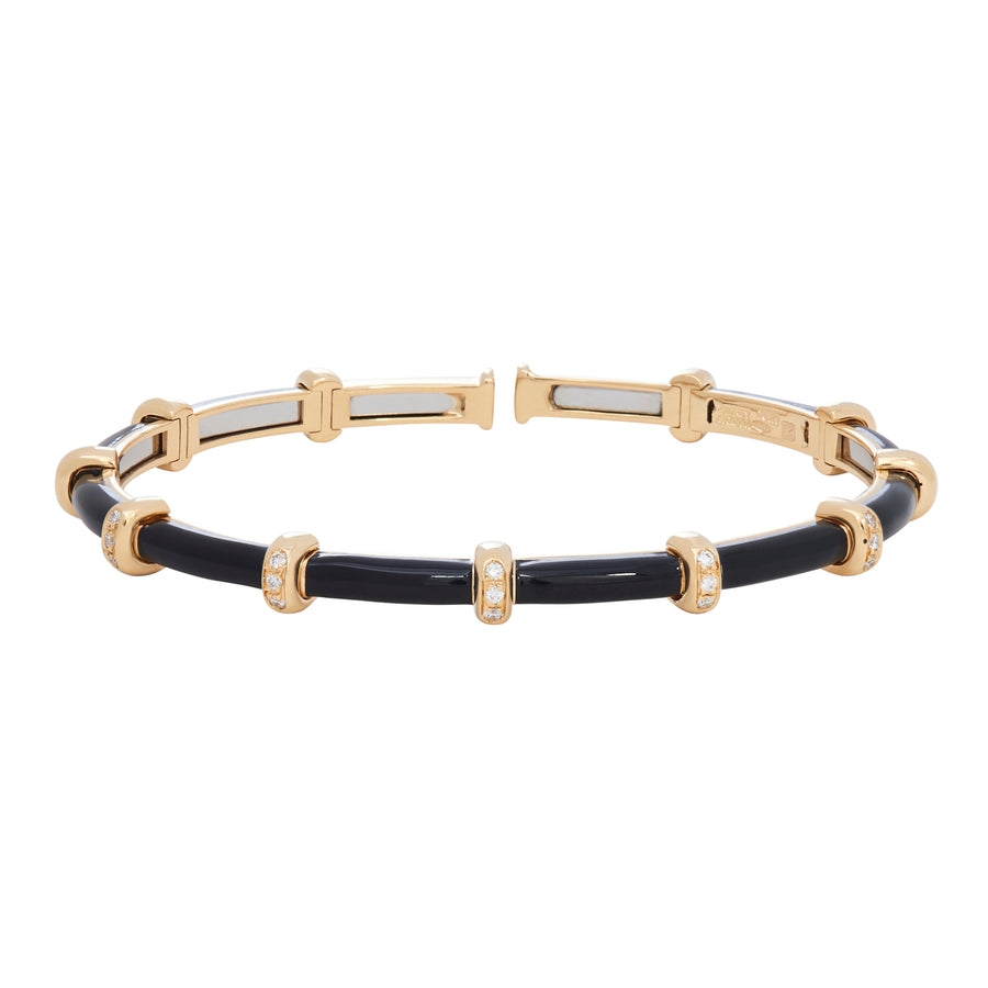 Black Enamel Carly Bracelet