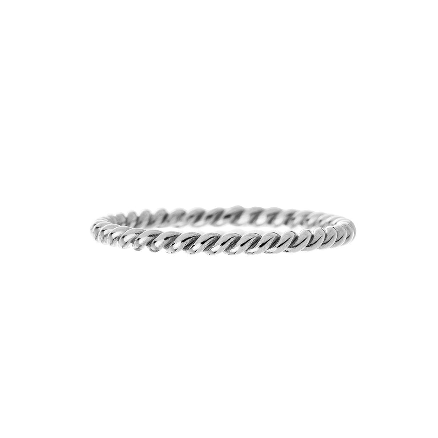 Sethi Couture Single Rope Band - White Gold - Rings - Broken English Jewelry