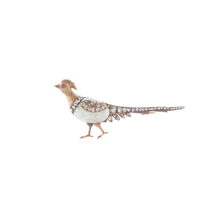 Pheasant Pin - Diamond and Pearl