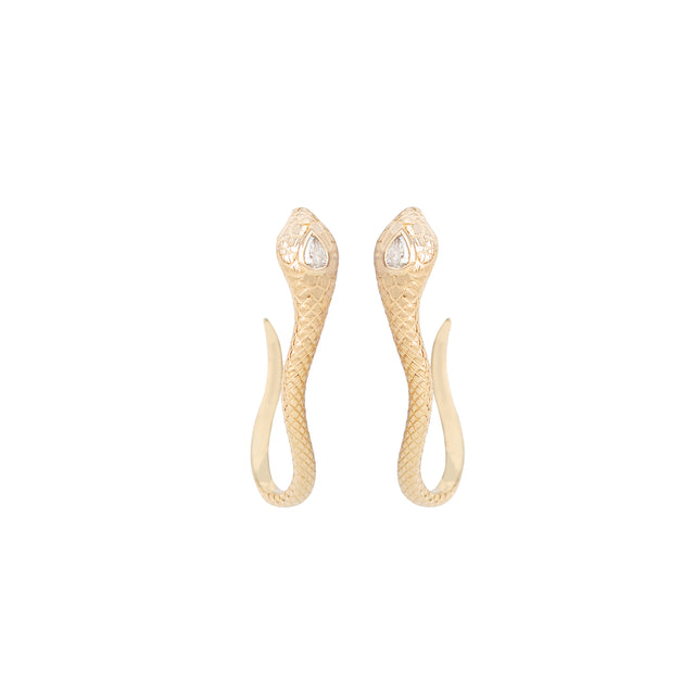 Diamond Snake Earrings