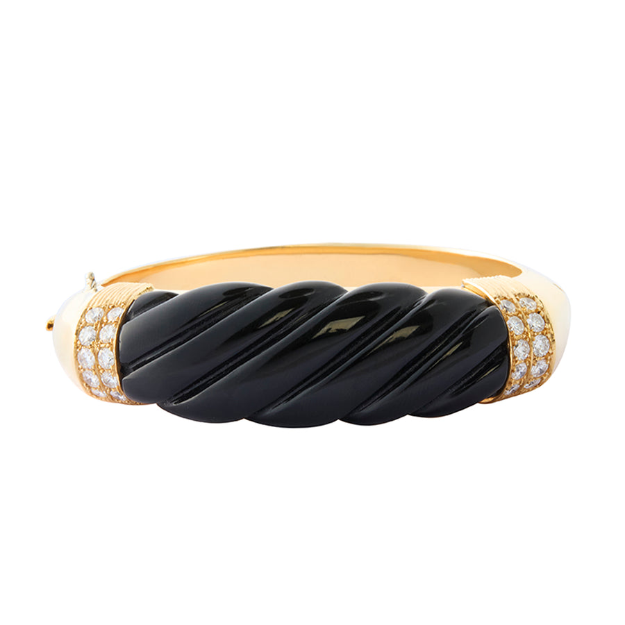 Nardi Bangle - Onyx and Diamond