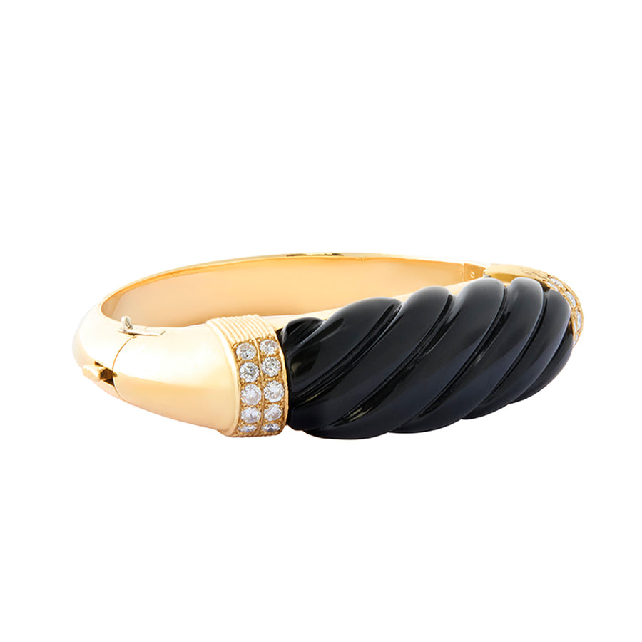 Nardi Bangle - Onyx and Diamond