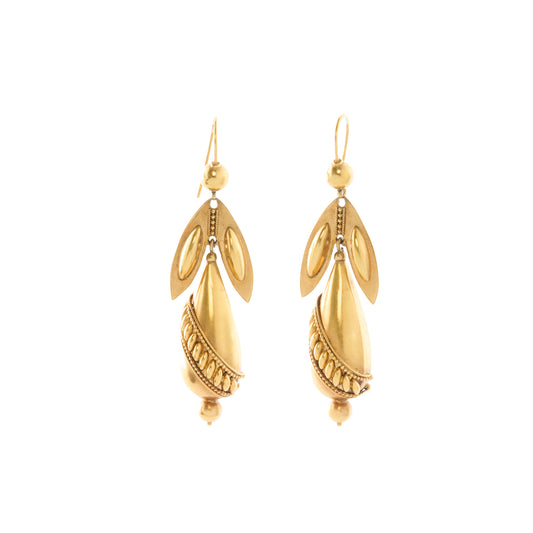 Etruscan Revival Dangle Earrings - Main Img