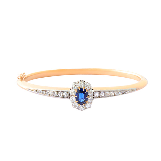 Victorian Bangle - Sapphire and Diamond - Main Img