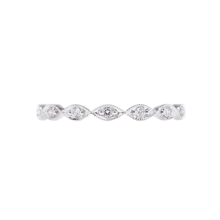 Sethi Couture Marquise Diamond Eleanor Band - White Gold - Rings - Broken English Jewelry