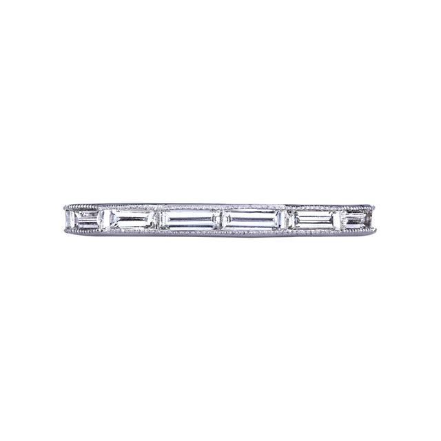 Silhouette Band with Baguette Diamonds