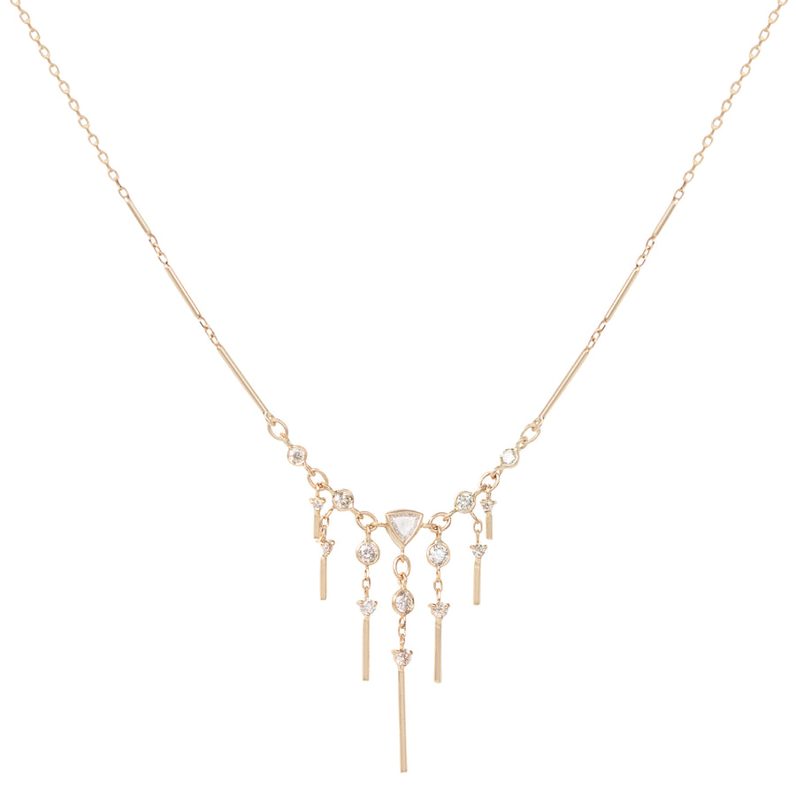 Triangle and Dangle Chain Necklac