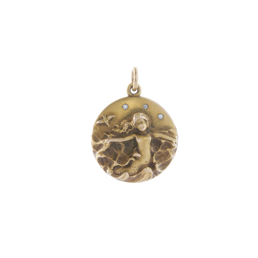 Antique Mermaid Locket - Main Img