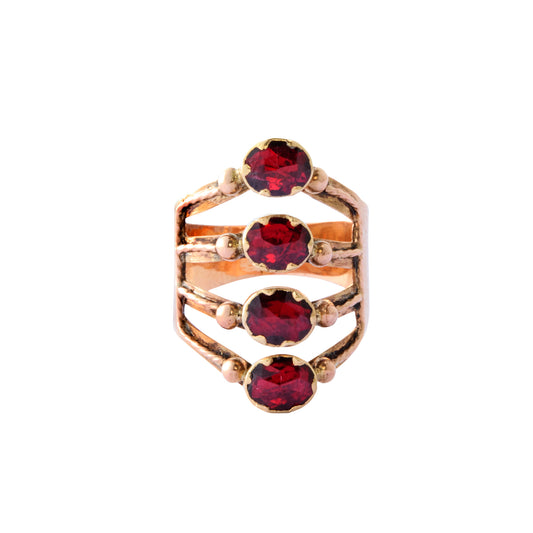 Antique Red Stone Ring - Main Img