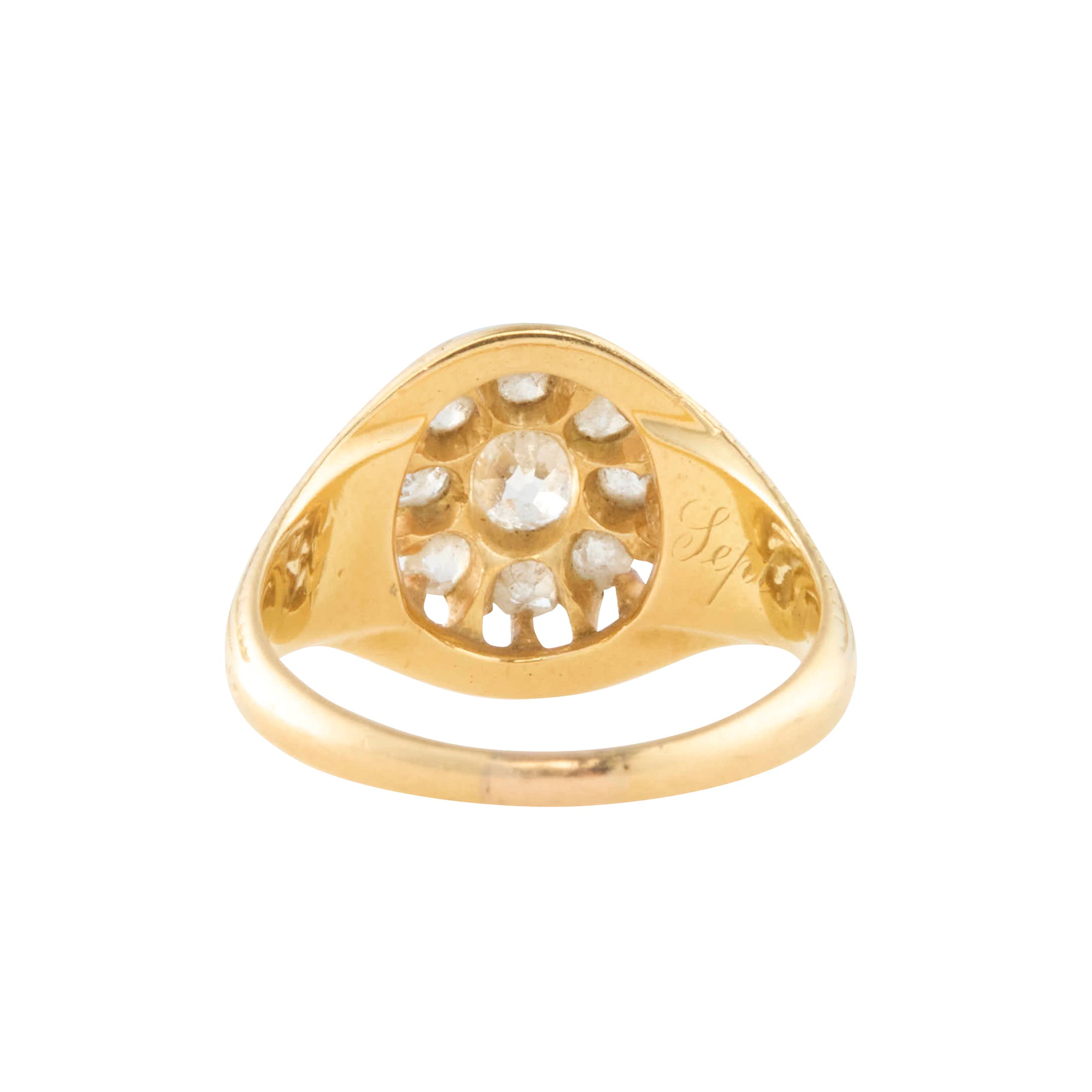 Diamond Victorian Cluster Ring